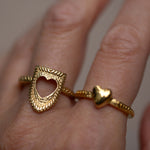 Courageous Love '2 in 1' Ring Set - 14k Vermeil