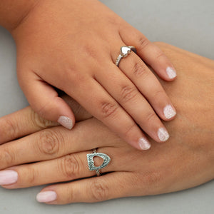 Courageous Love Ring Set - Sterling Silver