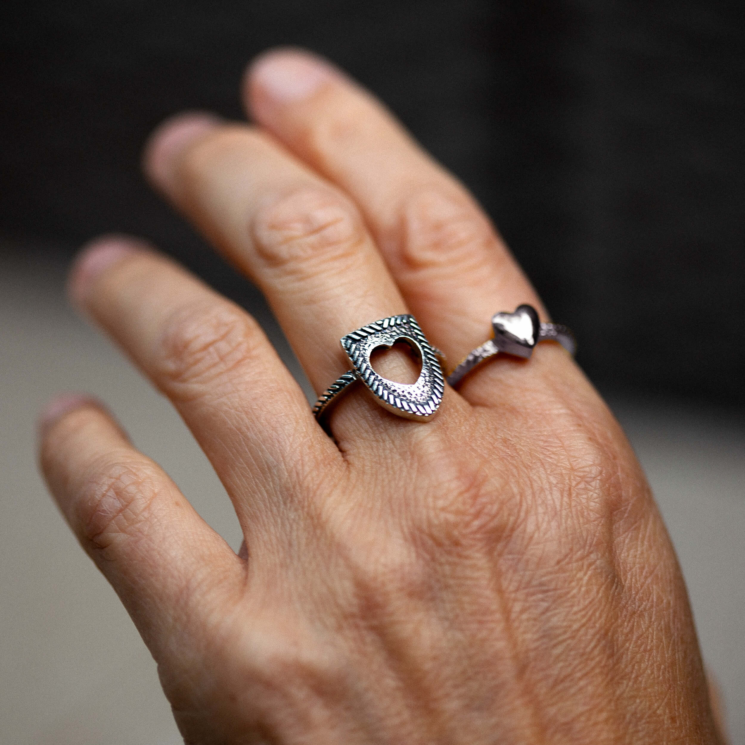 Courageous Love Ring Set - Sterling Silver