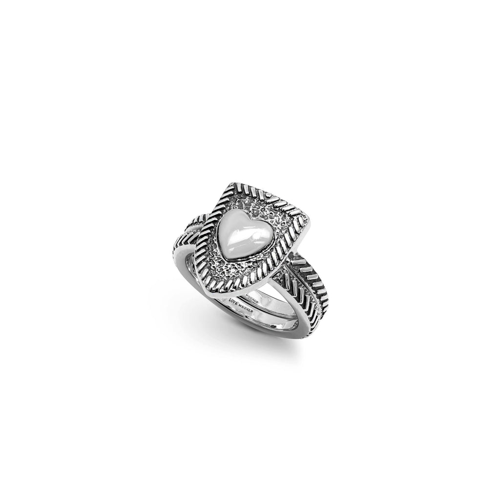 Courageous Love Ring Set - Sterling Silver